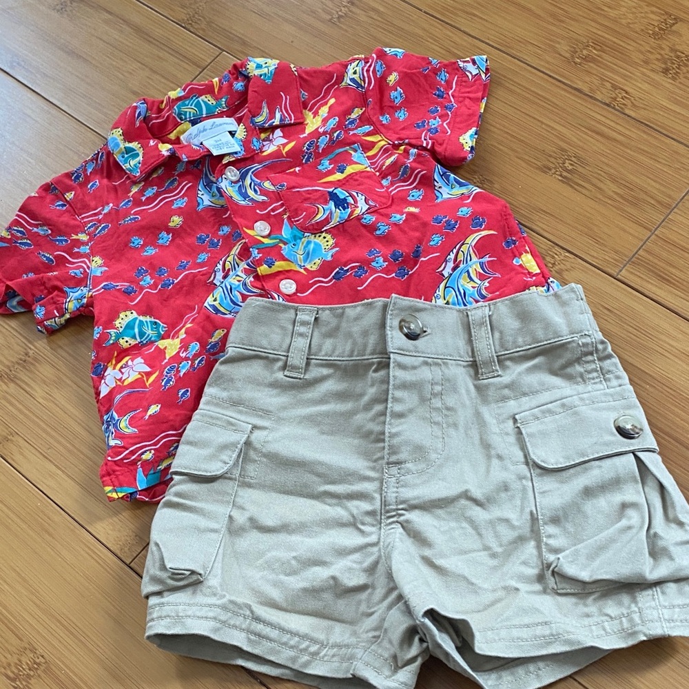 Ralph Lauren baby shorts/shirt